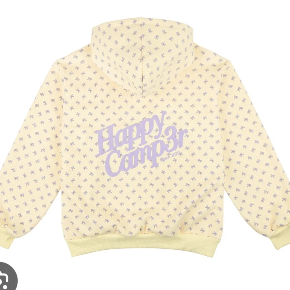 the happy camper yellow gingham lavender bows sweat set - Picture 3 of 6